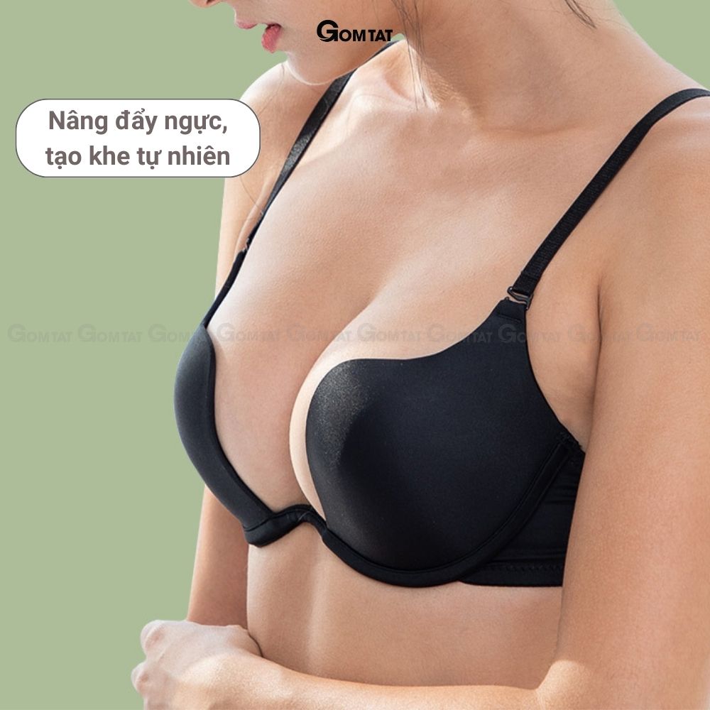 Áo ngực su có gọng GOMTAT đệm vừa 2,5cm thiết kế thời trang nâng đẩy tôn vòng 1 Mutiway - SA-7K