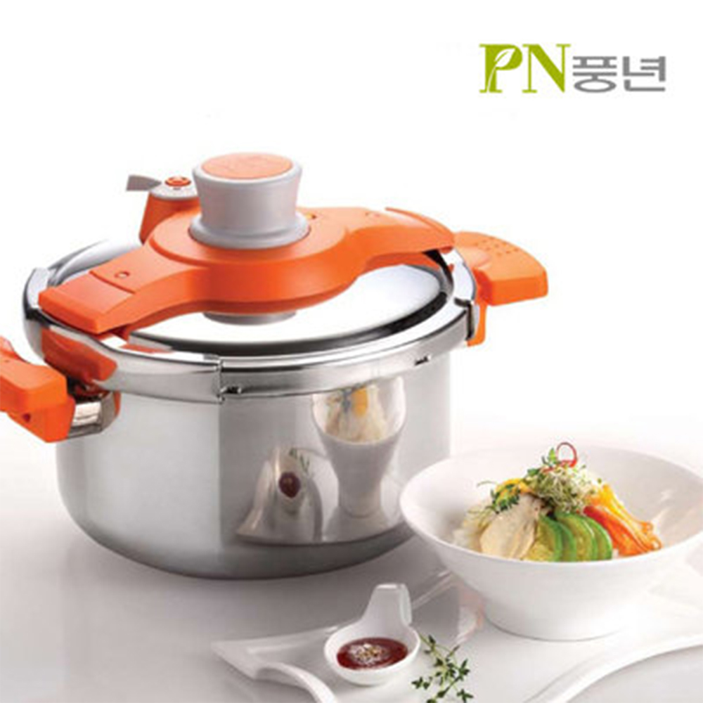 MUA 1 TẶNG 1 Nồi áp suất Inox IH POONGNYUN VBVPC-08 (4.5L) TẶNG 1 BÌNH GIỮ NHIỆT ĐA NĂNG TIGER MCJ-A075 - Hàng chính hãng