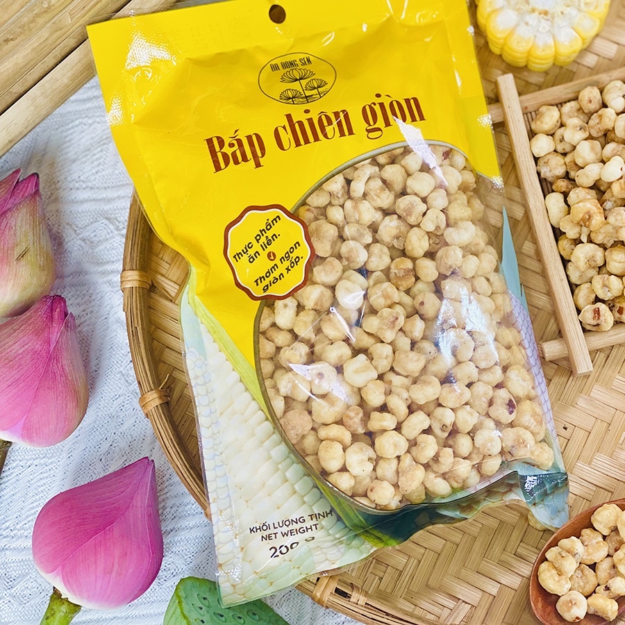 Bắp Chiên Giòn Ba bông sen 200g