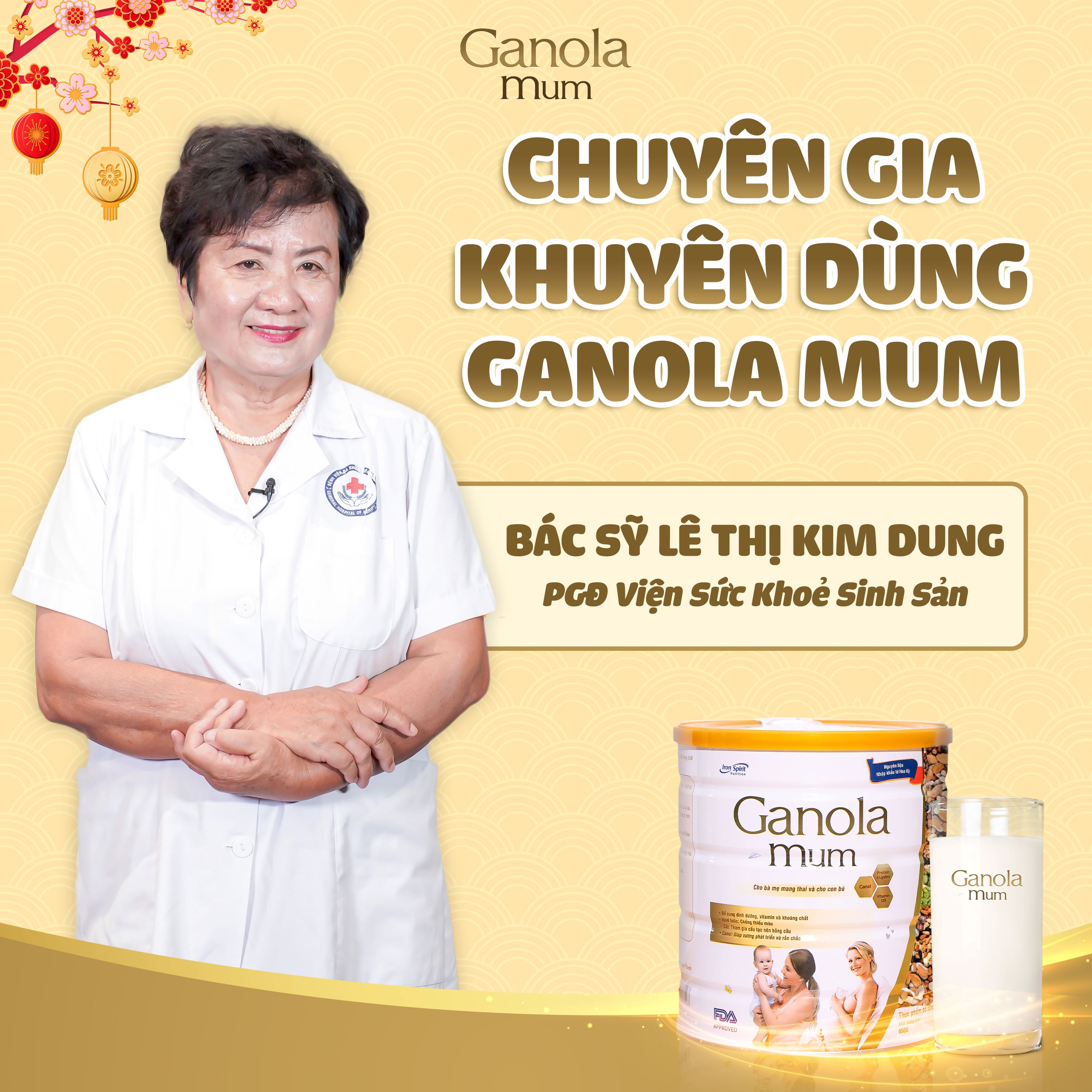 Ganola Mum (650G) - Dinh Dưỡng Từ Hạt Ganola Mum Bổ Sung toàn Diện Cho Mẹ Bầu, Lợi Sữa Cho Mẹ Bé