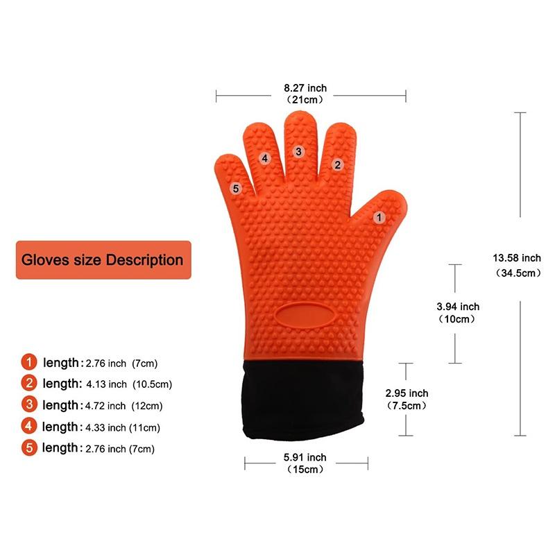 GĂNG TAY SILICON CHỊU NHIỆT LÒ NƯỚNG  1 CHIẾC - GANGTAY04