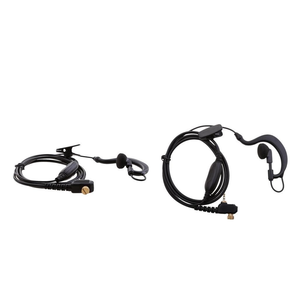 2x Ear Hook Earpiece Headset Mic For Motorola MTP850 Walkie Talkie Radio