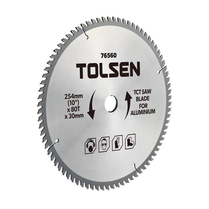 Đĩa Cắt Gỗ Tolsen 76540 - Bạc (210mm x 60T x 30mm)