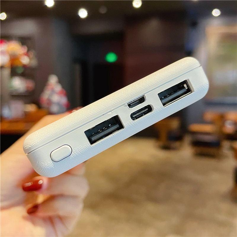 Pin sạc dự phòng mini 20000 Mah 2 cổng USB Micro Type-C thích hợp cho Iphone Xiaomi