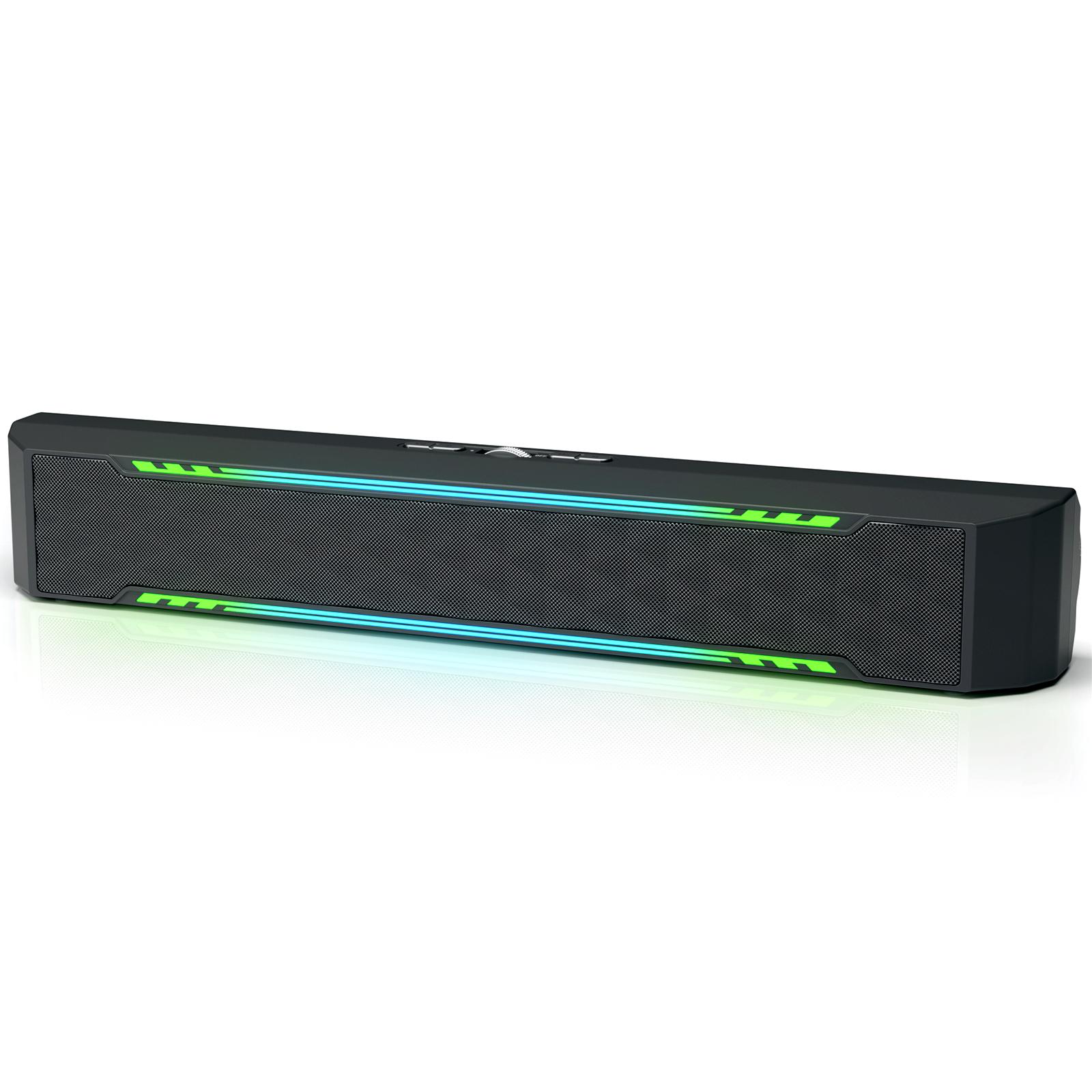 Loa máy tính C4 PC RGB Gaming Sound Bar Loa Bluetooth không dây di động cho Màn hình máy tính để bàn, Máy tính xách tay, PS5, Bảng điều khiển Xbox Màu sắc: C4