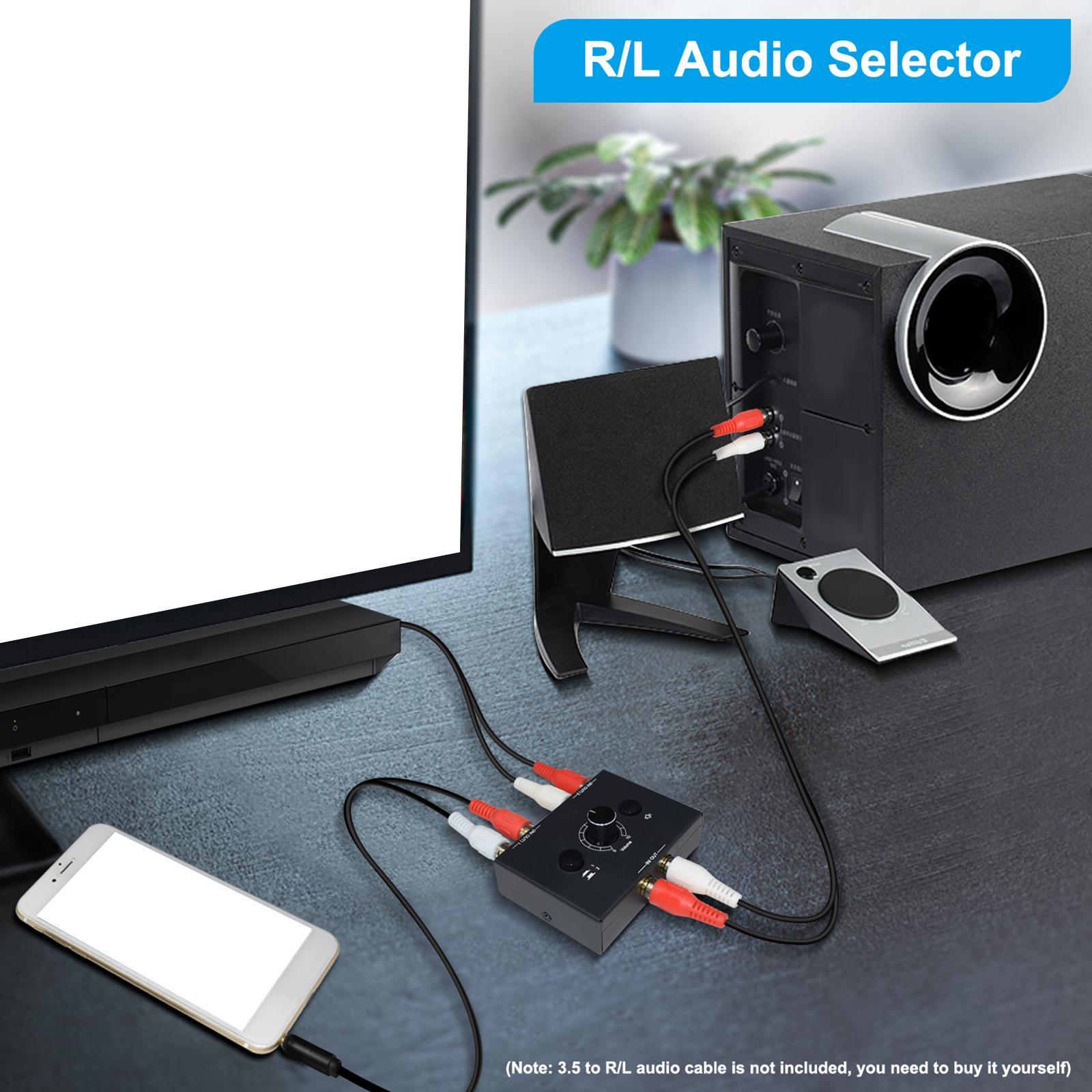 L / R Stereo   Switcher for Computer  Earphone Amp