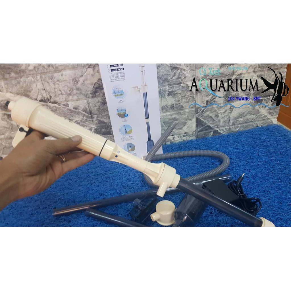 Máy hút cặn vệ sinh bể cá chạy pin + điện AS 615B