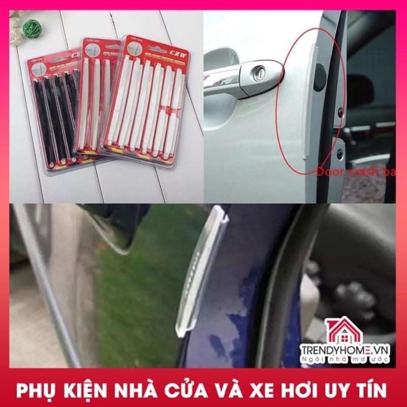 ️ Bộ 8 miếng chống va đập cánh cửa xe hơi oto cấu tạo dạng gài không cần dán keo. Chất liệu mềm mại bền bỉ