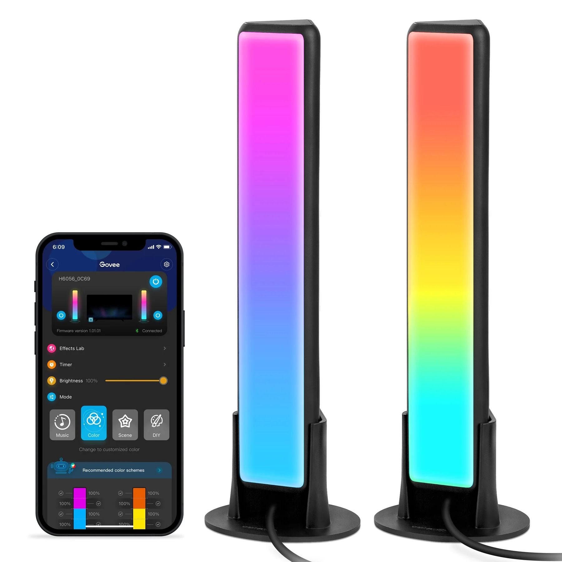 Đèn LED TV Govee RGBICWW WiFi + Bluetooth Flow Plus Light Bars H6056 | Đèn trang trí TV thông minh | Thiết kế sang trọng | Tính năng hiện đại