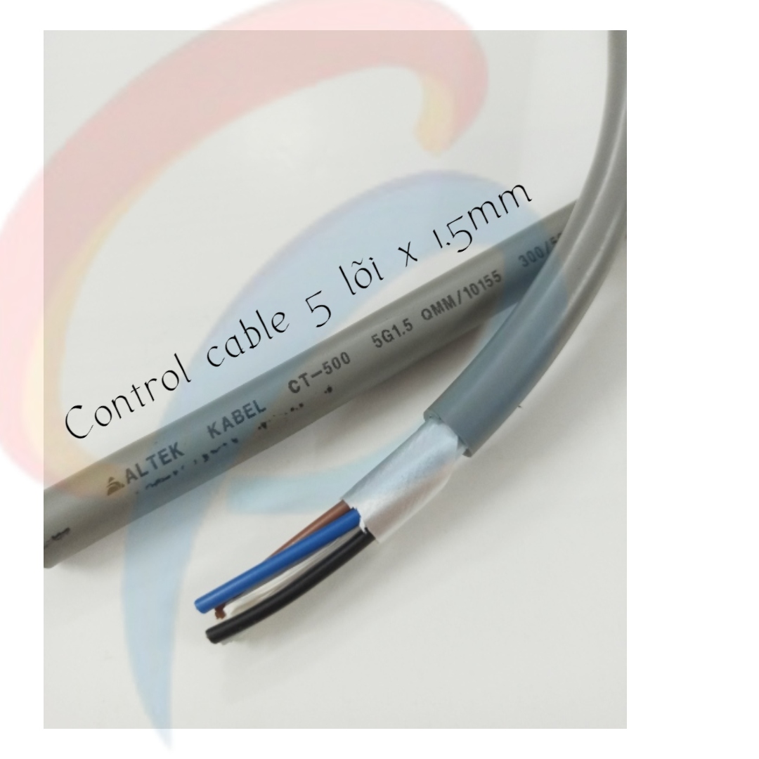 Cáp điều khiển 5 lõi x 1.5mm không lưới chống nhiễu điện áp 500 volt vỏ bọc PVC