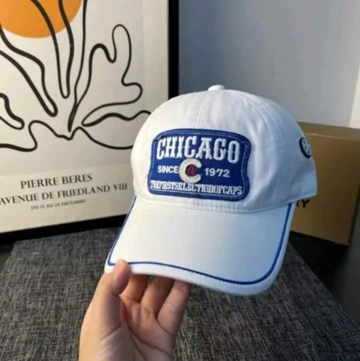 Nón kết, mũ lưỡi trai Chicago phối vải kaki form chuẩn siêu đẹp (Ảnh thật)
