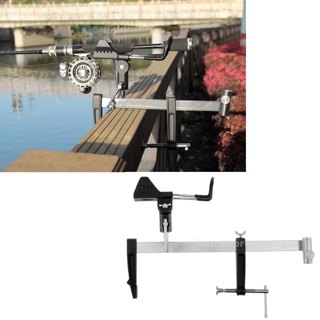 Rods Holder Support Pole Bracket Ground Support Stand With Baits Tray Stand
