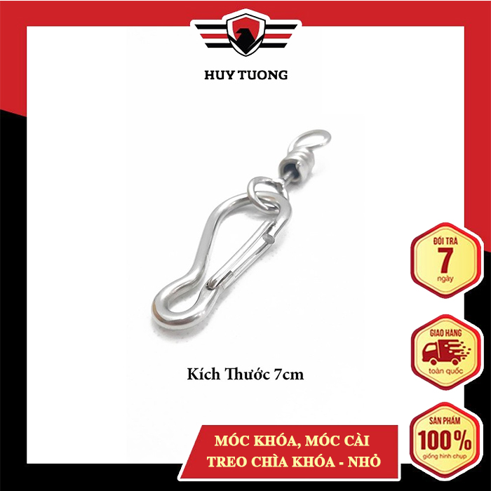 Móc khóa, móc cài treo chìa khóa 4 size Inox 304 Cao Cấp - Huy Tưởng