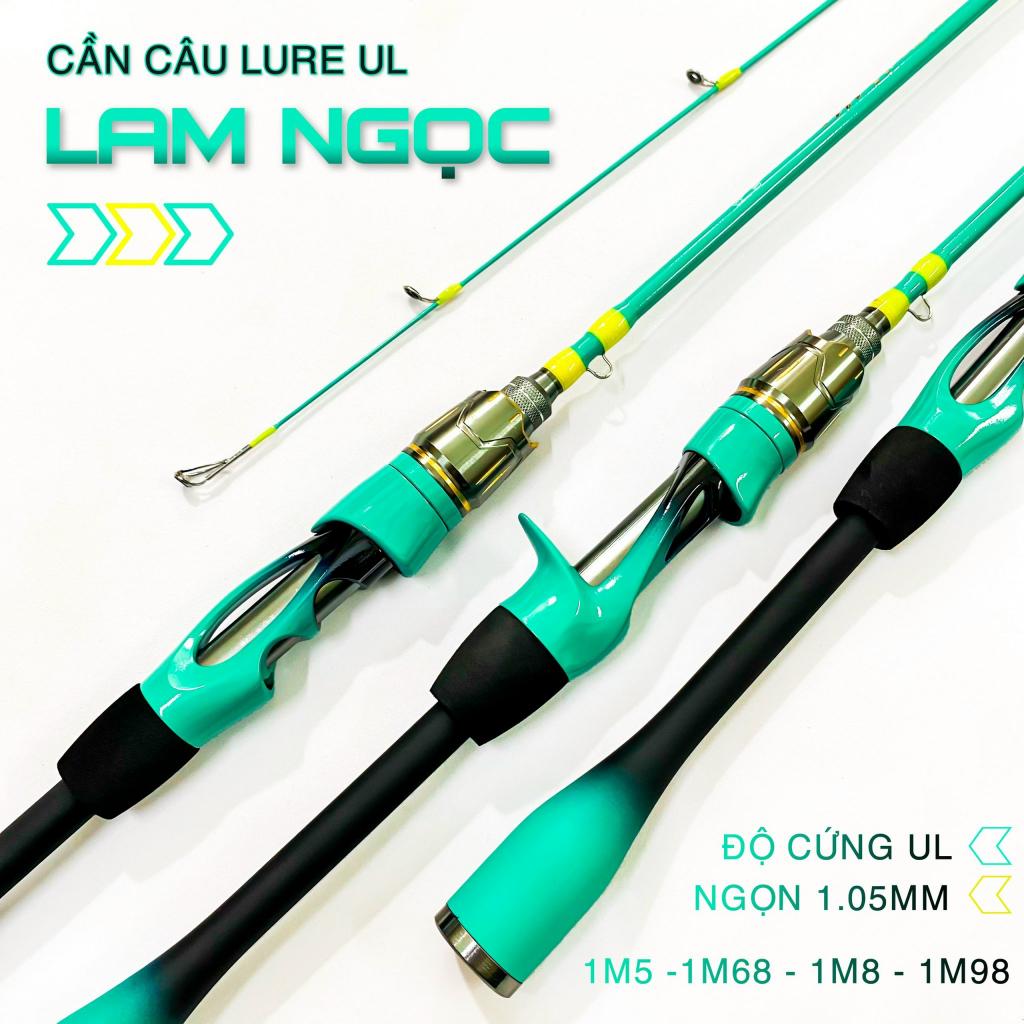 Cần câu UL Lam Ngọc ngọn mềm đọt đặc rất dẻo và khỏe - Cần câu lure ULchuyên câu suối, câu cháp