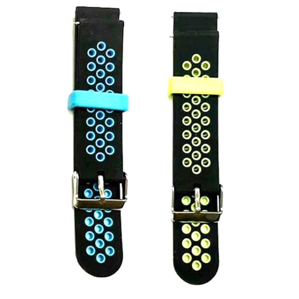 20mm Universal Two-Color Two Quick Release Switch Ear Silicone Strap