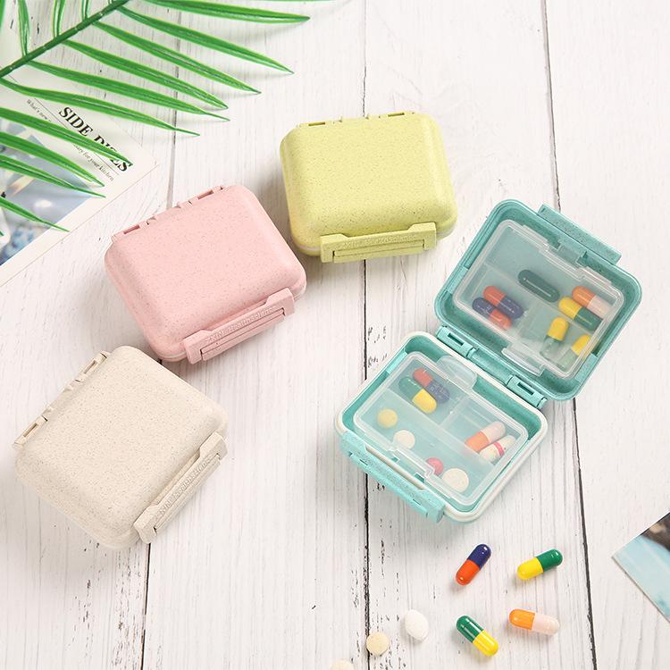 Hộp Nhựa Đựng Thuốc Cầm Tay Mini Nhiều Ngăn Bảo Quản Thuốc Luôn Khô Ráo Tránh Ẩm Ướt , Chống Bụi Vi Khuẩn