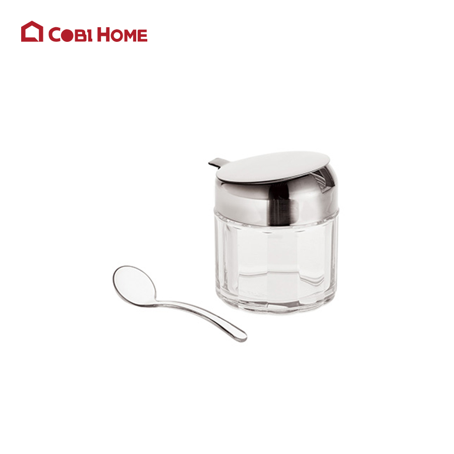 Hũ, lọ đựng gia vị bằng nhựa trong suốt cao cấp 160ml có kèm theo muỗng nhựa