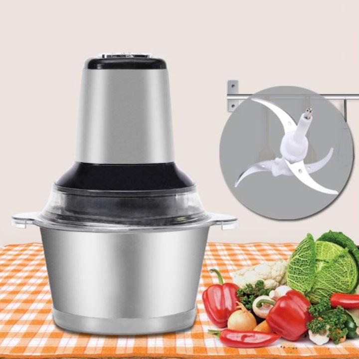 MÁY XAY THỊT CỐI INOX CAO CẤP (tặng kèm 01 lưỡi dao kép thay thế)