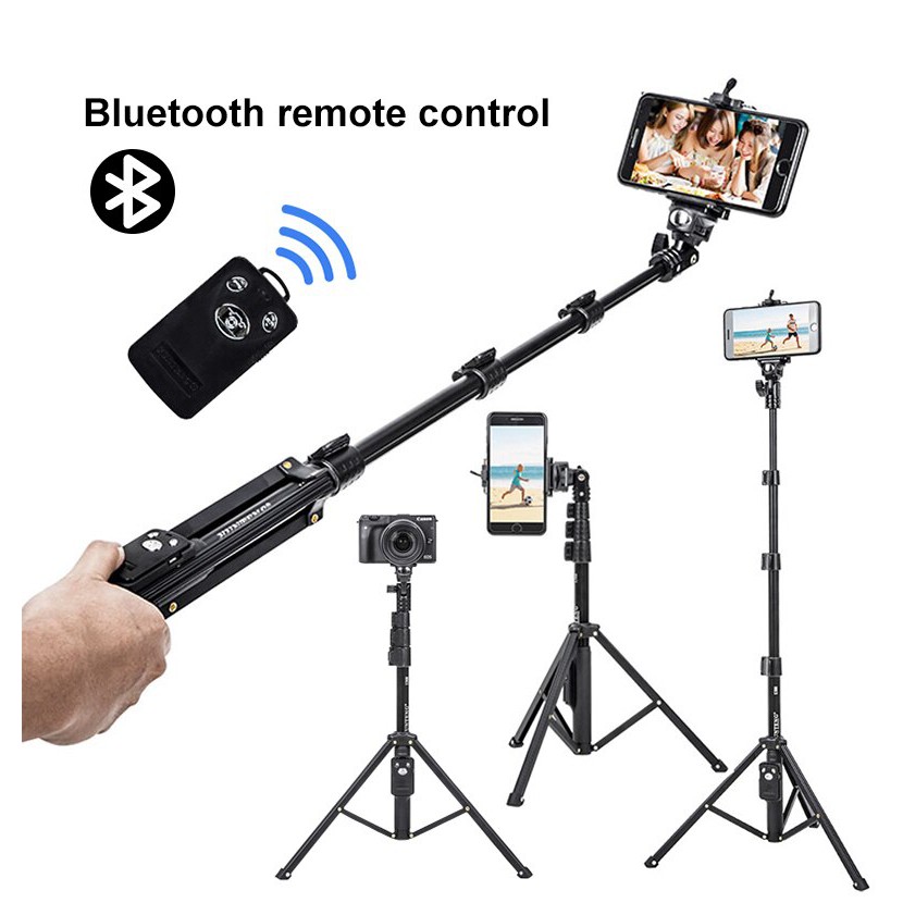 Gậy tripod 1388 - Chân quay tiktok, gậy selfie, tự sướng - Tripod điện thoại, máy ảnh, DSLR kèm remote tiện dụng - Dễ dàng gấp gọn mang theo khi đi du lịch, picnic - Chiều dài từ 0.4m - 1.3m - Cấu tạo hợp kim chắc chắn, bền bỉ - Hàng nhập khẩu