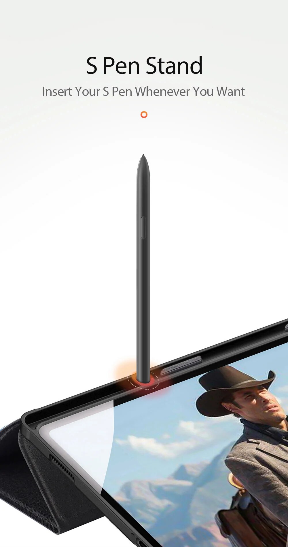 Bao da dành cho SamSung Galaxy Tab S9 FE chính hãng Dux Ducis Domo chống sốc, có khay đựng bút - Hàng chính hãng