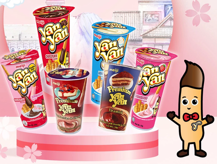 Combo 3 hộp bánh chấm Yan Yan trộn vị 50g