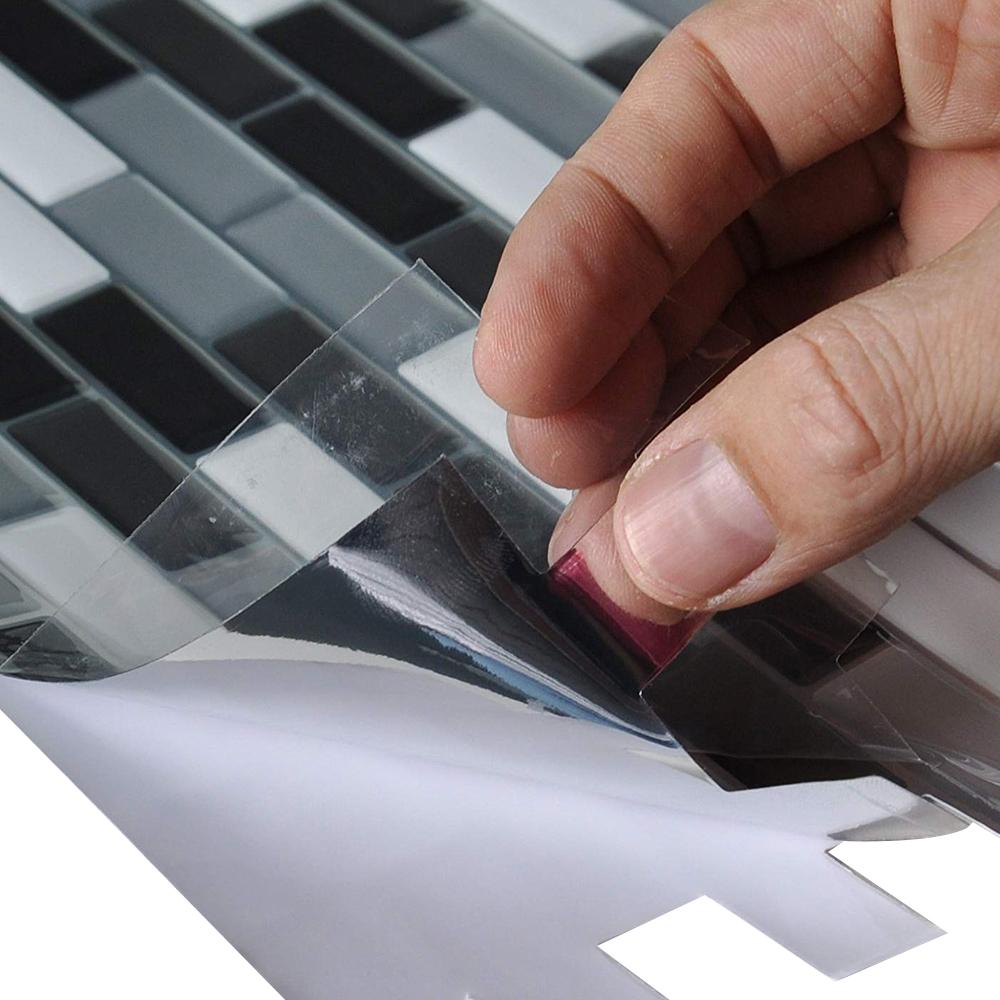 Hình dán tường 3D cho Nhà bếp và Phòng tắm Kính giả gạch men