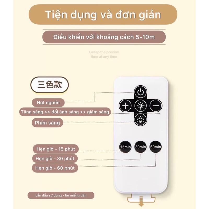 Đèn ngủ led tích hợp đồng hồ thông minh thương hiệu Doron