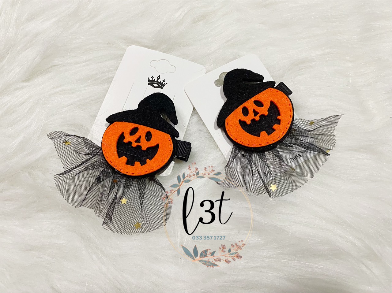 Kẹp tóc hóa trang halloween - 1 set 2 kẹp