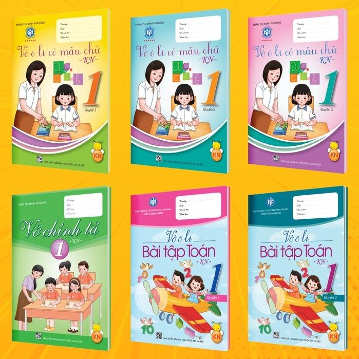 Combo bộ vở ô li lớp 1 - Bộ Kết nối tri thức