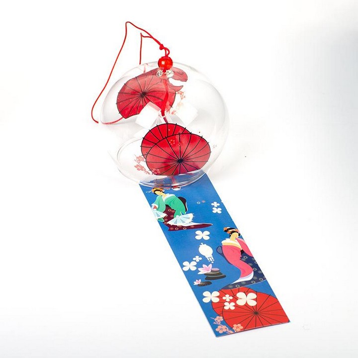 Chuông gió Furin Nhật Bản pha lê thủy tinh trang trí xinh xắn tặng ảnh Vcone