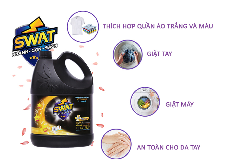 Nước giặt xả Swat Luxury