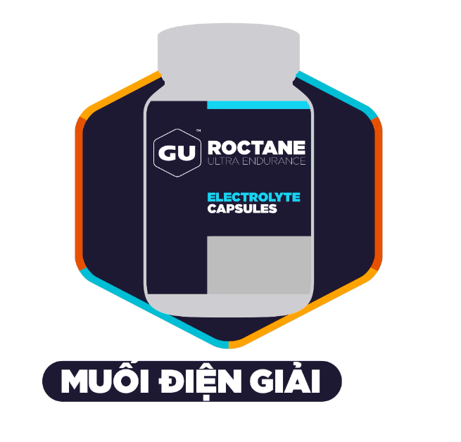 Viên uống điện giải GU Roctane Electrolyte Capsules - 50 viên