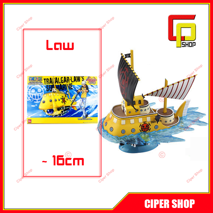 Loại 16cm - Mô hình thuyền tàu Law Trafalgar One Piece Sunny