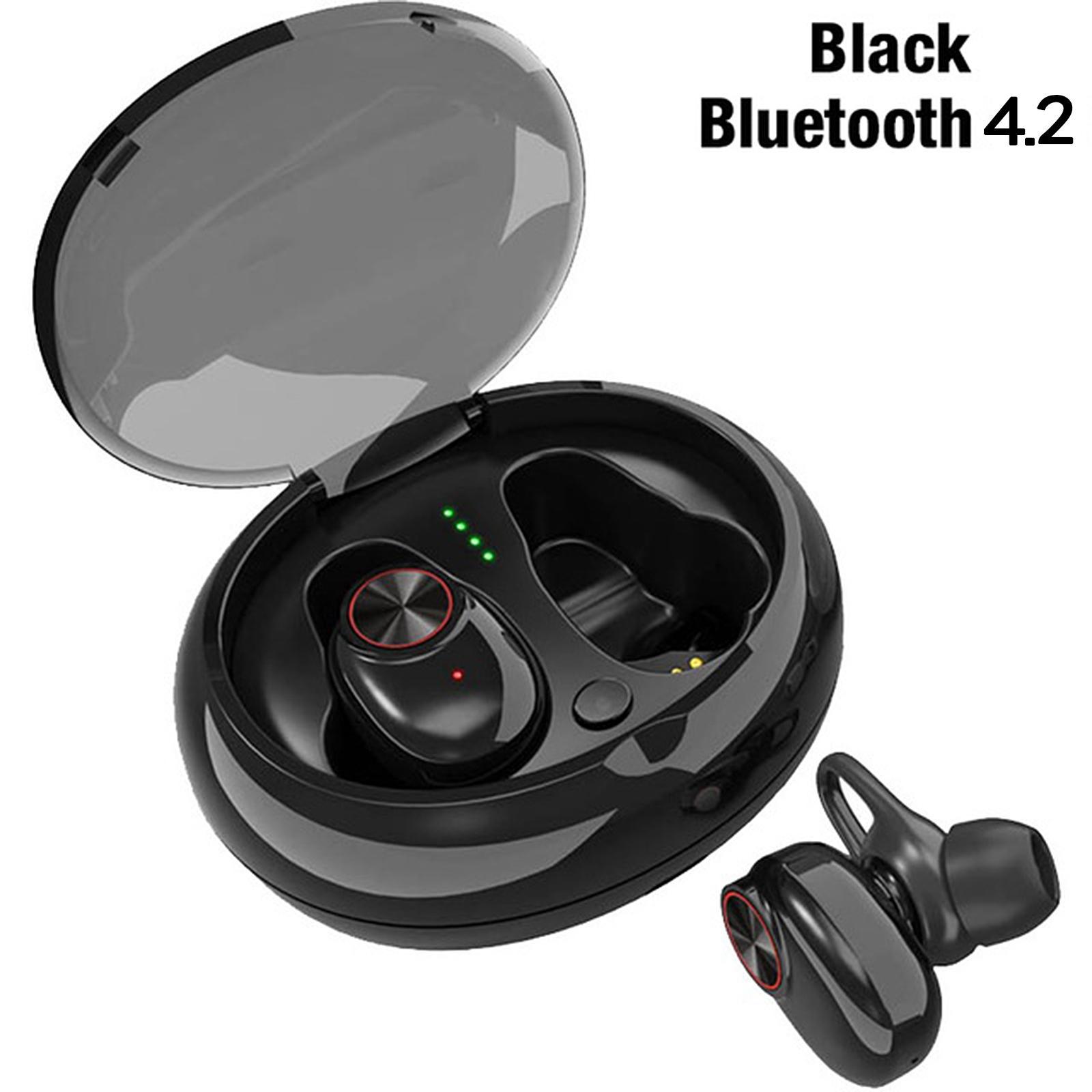 Mini V5 Sports Hifi Business Bluetooth TWS Earphone Earbuds with Mic black