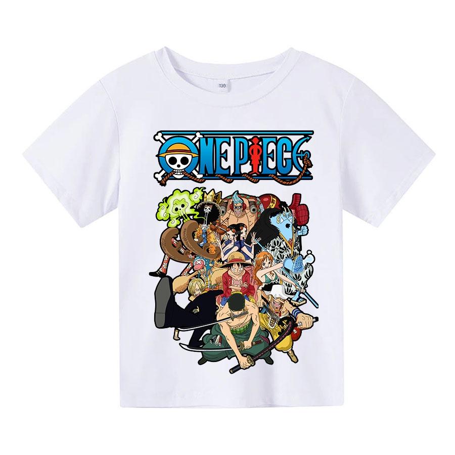 Áo thun trẻ em one piece biệt đôi 4 màu Có size người lớn, King Cotton