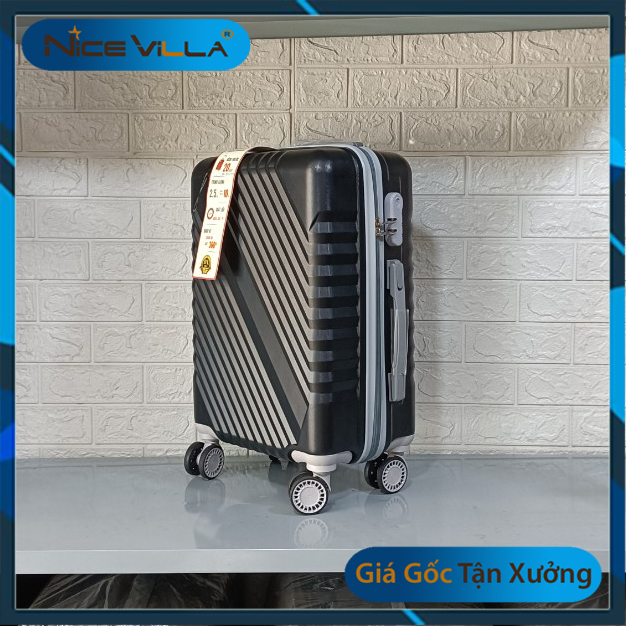 Vali Kéo Thời Trang Nicevilla Size 20Inch &Amp; 24 Inch &Amp; 28Inch - Size 24 Inch - Màu Đen Black