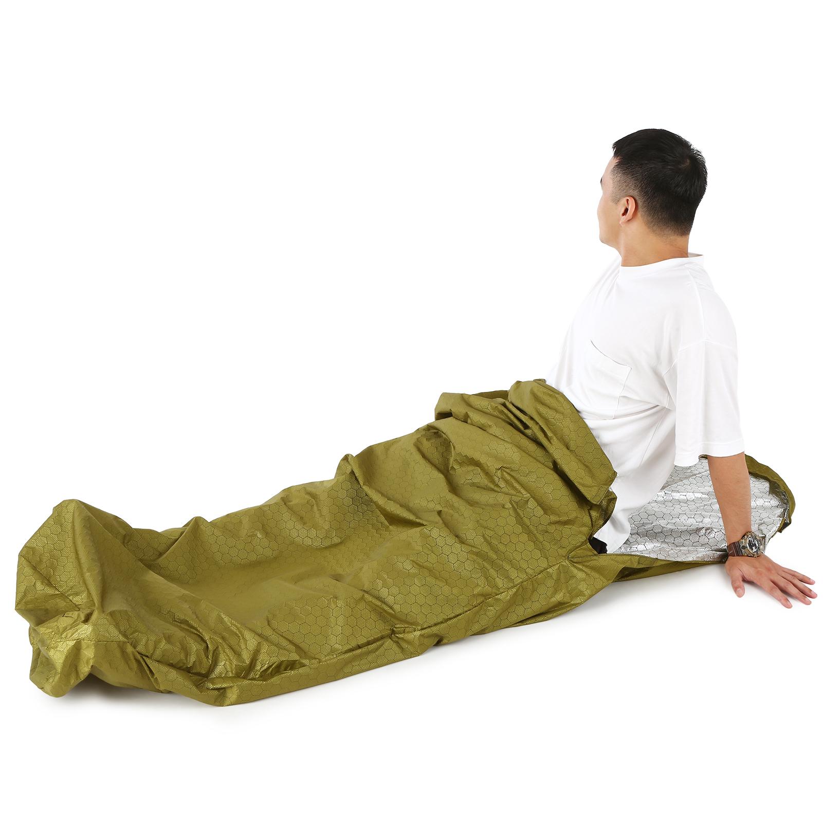 2 Person Emergency Sleeping Bag Lightweight Waterproof Thermal Emergency Blanket Survival Gear for Outdoor Adventure Camping Hiking Backpacking