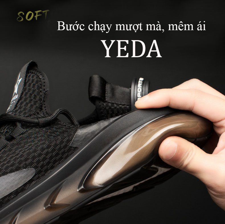 Giày thể thao nam dệt kim cao cấp giày chạy bộ siêu nhẹ đế mềm mã T68917