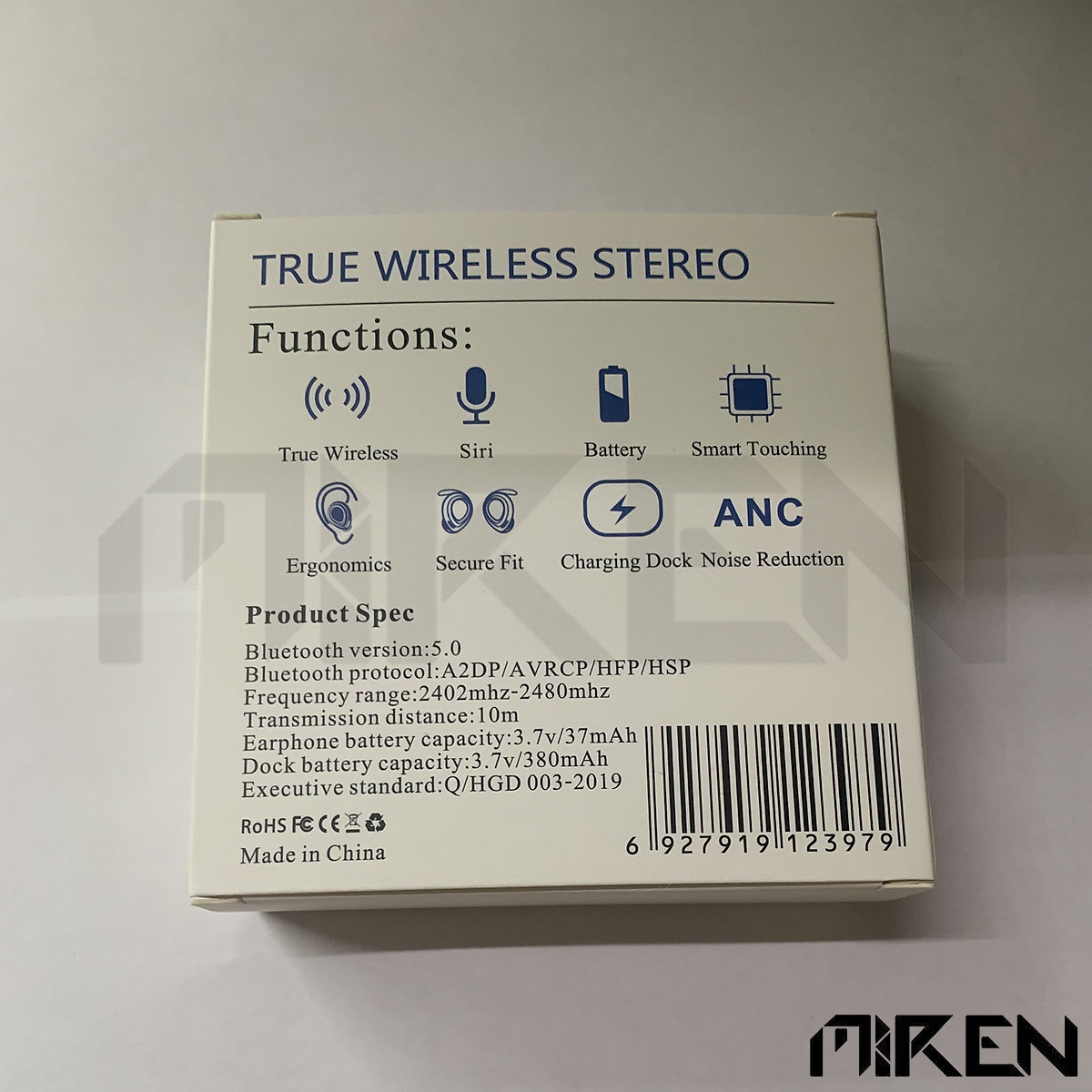 Tai Nghe Bluetooth Không Dây MR-S10 Cảm Ứng True Wireless Bluetooth 5.2 Cao Cấp – Chất Âm HiFi - Đàm Thoại Chuẩn – Khử Ồn ANC  – Hàng Chính Hãng