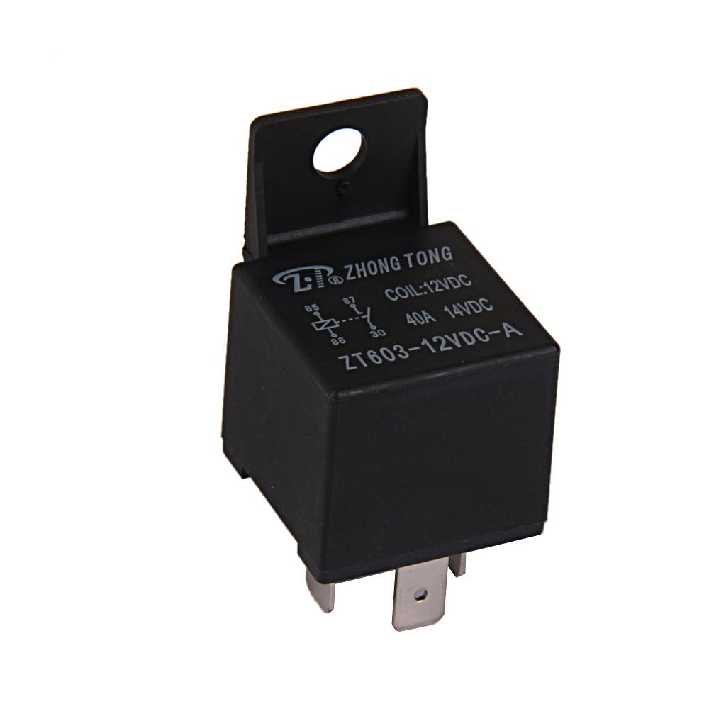 4pcs 12V 4 Pin 40A 40AMP Car Vehicle Relay Set Pump Light Universal