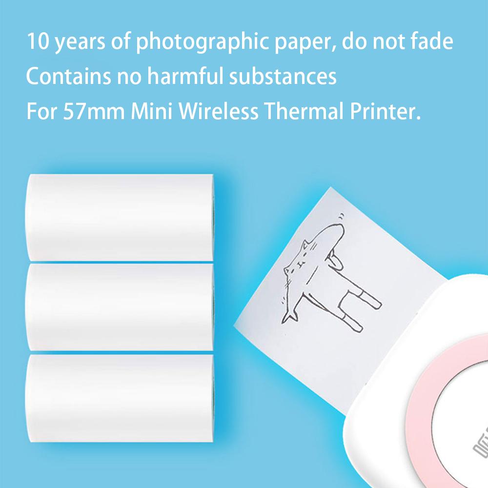 3 cuộn giấy in ảnh 30*57mm cho máy ảnh cầm tay