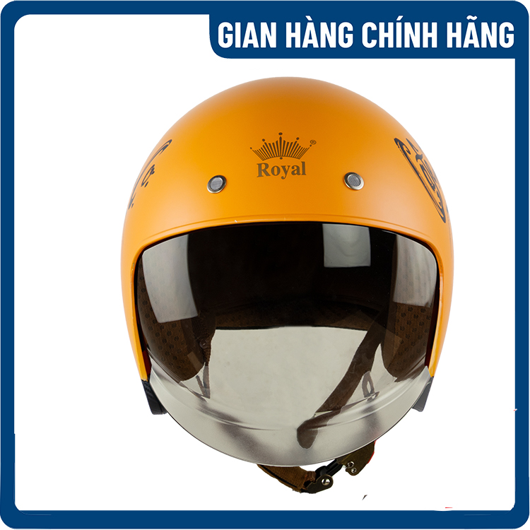 Nón Bảo Hiểm 34 Openface M139 Tem V7 Vàng - M
