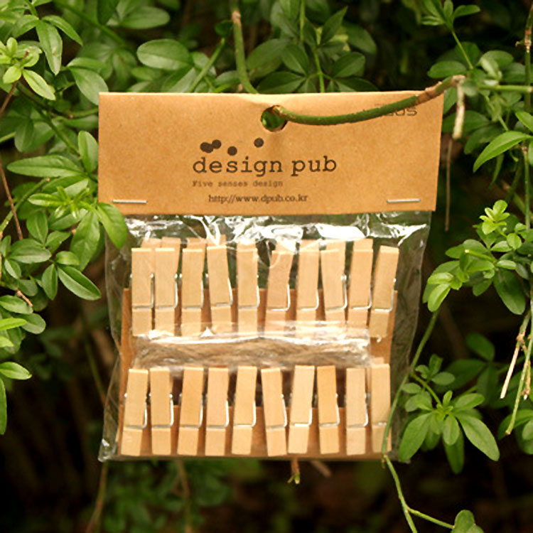 Set 20 Cái Kẹp Gỗ Sơn Design Pub