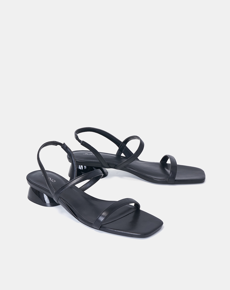 Giày Sandal Nữ 3cm Thời Trang JUNO Mũi Vuông Dây Mảnh SD03066