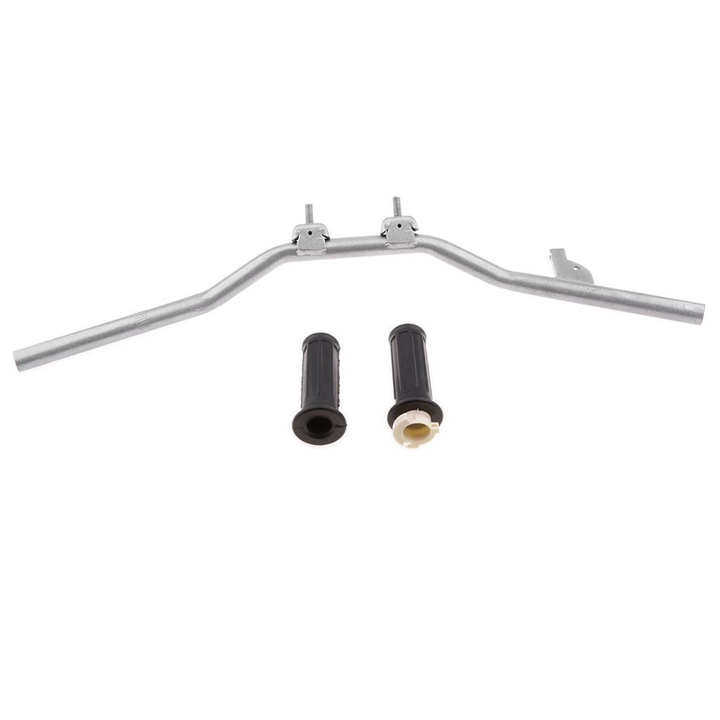 Brake Lever Set Front Rear & Black Handlebar Grips for  PW50