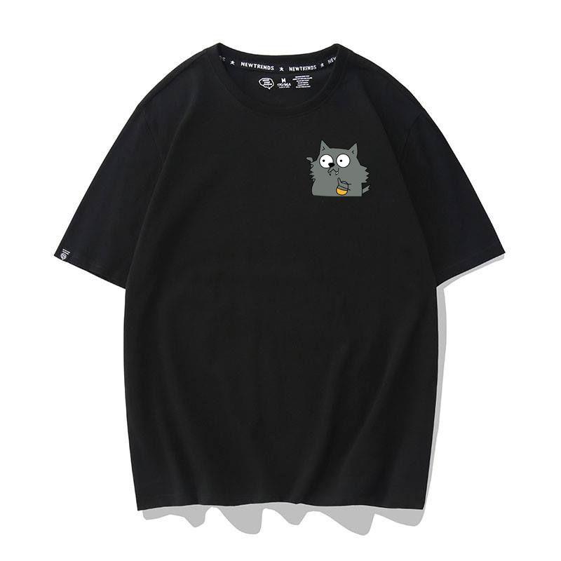 Áo Thun Unisex In Hình Icon Thời Trang Nam Nữ Couple Nhiều Màu Họa Tiết Cáo - Cotton - AT010