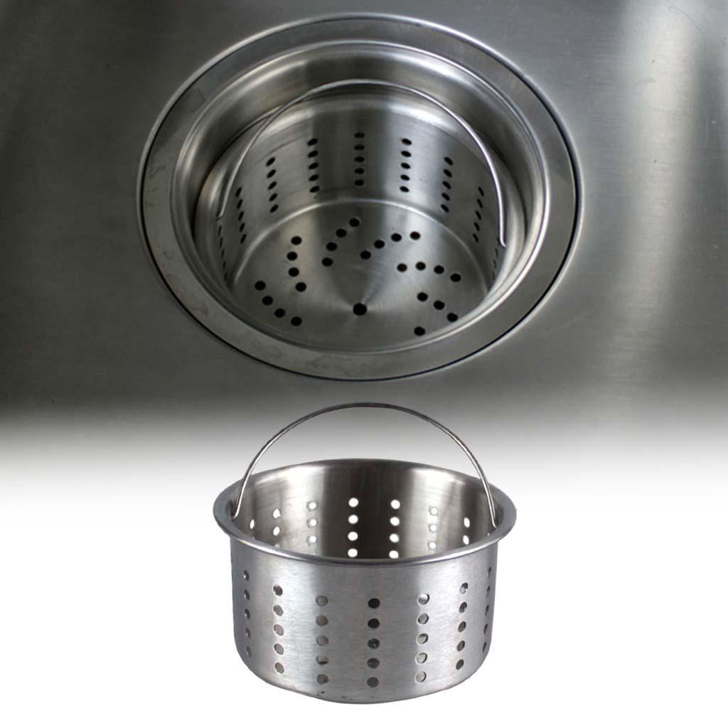 Kitchen Sink Strainer Replacement Deep Cup Waste Trap Filter Sink Basin Waste Plug Garbage Disposal Screen Mesh Basket Filter for Kitchen