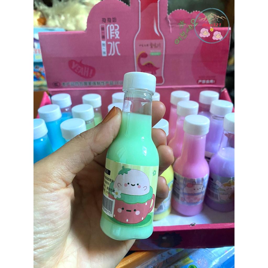 BEAR CAR MILKTEA (Basic Slime) Slime trà sữa trân châu, Đồ chơi chất nhờn ma quái dễ thương thơm mùi trà sữa