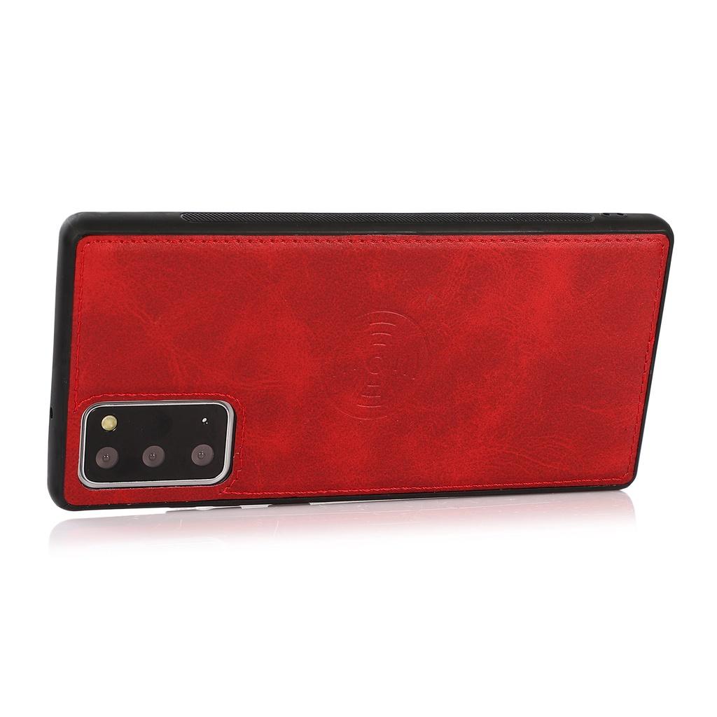 Bao da điện thoại nắp lật da TPU 2 trong 1 phối ví cho Samsung Galaxy Note10+ Note 9 Note20 Ultra Note10 Lite