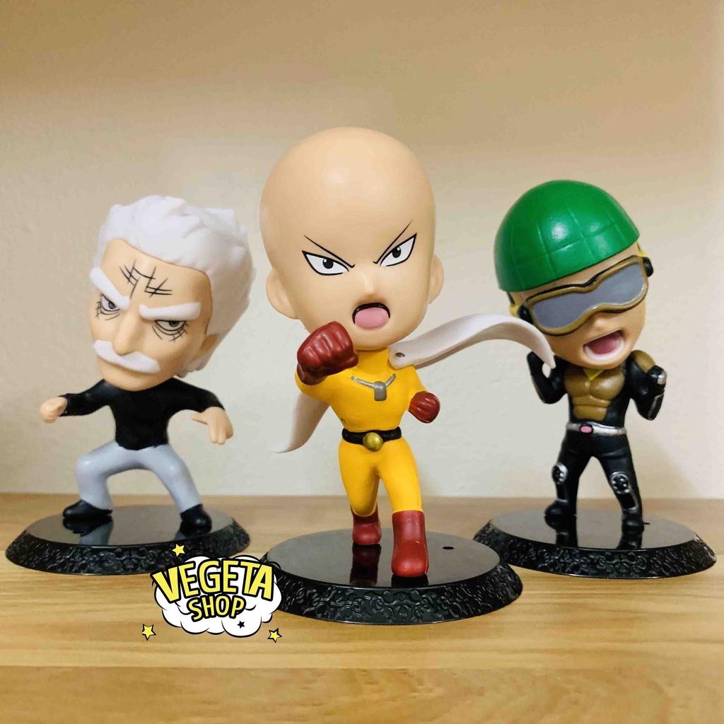 Mô hình One Punch Man - Saitama Genos Tatsumaki Lốc xoáy Bang Metal Knight Hiệp sỹ kim loại Mumen Rider - Cao 8~10,5cm